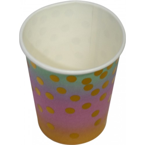 Стакан паперовий "Крупний золотий горох омбре"(10)