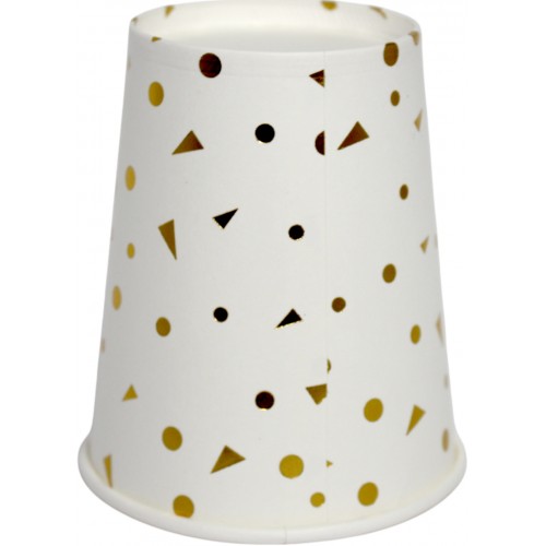 Стакан паперовий "Happy birthday кульки золото"(10)