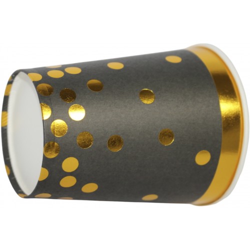 Стакан паперовий "Чорний золотий горох"(10)