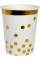 Стакан паперовий "Білий золотий горох"(10)