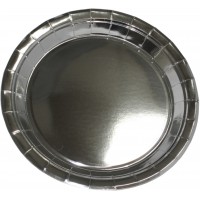 Тарілка паперова, d-230мм,срібло(10)