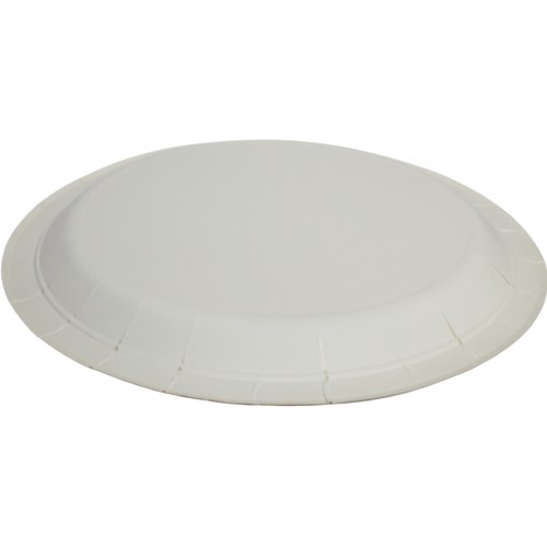 Тарілка паперова, d-230мм,золото рожеві полоси горох(10)