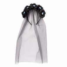 Обруч на Хелловін "YES! FUN" Чорна вдова з фатою №974508