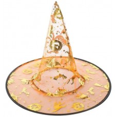 Капелюх відьми "Гарбузи" помаранчевий №090916-022