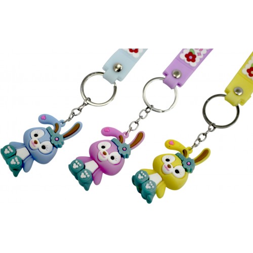 Брелок "Зайка" гумовий №3276(12)