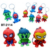 Брелок гумовий "Піксельні герої" мікс №BT-2114(12)