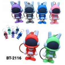 Брелок гумовий "Ведмідь астронавт" мікс №BT-2116(12)