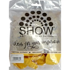 Кулька повітр. латексна 12"/30см "Смайлики Emoji" жовта/Art Show/(50)