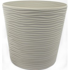 Горщик квітковий пласт. "Ф'южн" d23,5х22см 6л какао,низький,зі вставкою №0256/Алеана/(8)