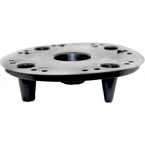 Горщик квітковий пласт. "Ф'южн" d23,5х22см 6л какао,низький,зі вставкою №0256/Алеана/(8)