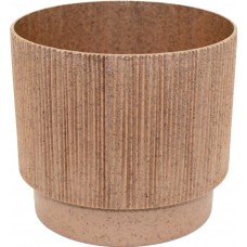 Горщик квітковий пласт. "Осло" d12х10,5см 0,7л карамель wood,зі вставкою №5617/Алеана/(8)