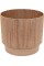 Горщик квітковий пласт. "Осло" d12х10,5см 0,7л карамель wood,зі вставкою №5617/Алеана/(8)
