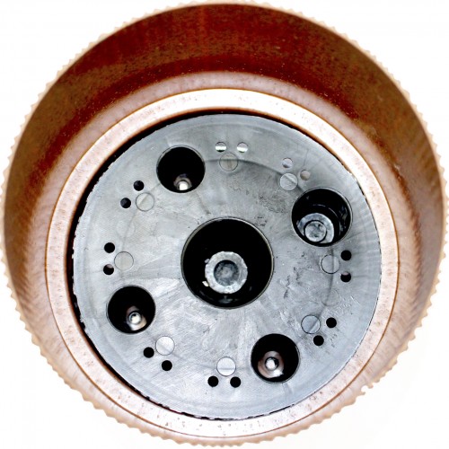 Горщик квітковий пласт. "Осло" d12х10,5см 0,7л карамель wood,зі вставкою №5617/Алеана/(8)