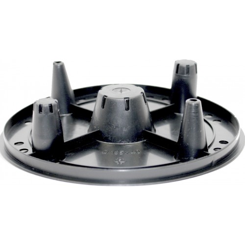 Горщик квітковий пласт. "Осло" d12х10,5см 0,7л карамель wood,зі вставкою №5617/Алеана/(8)