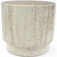 Горщик квітковий пласт."Осло" d16х14см 1,9л біла троянда wood,зі вставкою №5624/Алеана/(8)