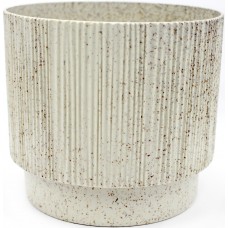 Горщик квітковий пласт."Осло" d16х14см 1,9л біла троянда wood,зі вставкою №5624/Алеана/(8)