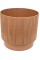 Горщик квітковий пласт. "Осло" d16х14см 1,9л карамель wood,зі вставкою №5648/Алеана/(8)
