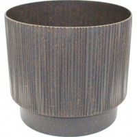 Горщик квітковий пласт. "Осло" d20х17,5см 3,8л граніт wood,зі вставкою №5662/Алеана/(12)