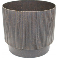 Горщик квітковий пласт. "Осло" d20х17,5см 3,8л граніт wood,зі вставкою №5662/Алеана/(12)