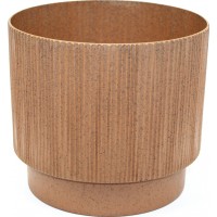 Горщик квітковий пласт. "Осло" d20х17,5см 3,8л карамель wood,зі вставкою №5679/Алеана/(12)