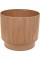 Горщик квітковий пласт. "Осло" d20х17,5см 3,8л карамель wood,зі вставкою №5679/Алеана/(12)