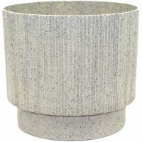 Горщик квітковий пласт."Осло"d24х21см 6,3л біла троянда wood,зі вставкою №5686/Алеана/(12)