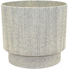 Горщик квітковий пласт."Осло"d24х21см 6,3л біла троянда wood,зі вставкою №5686/Алеана/(12)