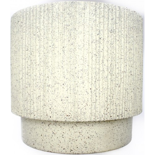 Горщик квітковий пласт."Осло"d24х21см 6,3л біла троянда wood,зі вставкою №5686/Алеана/(12)