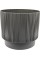 Горщик квітковий пласт. "Осло" d24х21см 6,3л граніт wood,зі вставкою №5693/Алеана/(12)