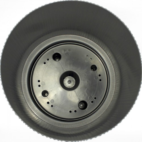 Горщик квітковий пласт. "Осло" d24х21см 6,3л граніт wood,зі вставкою №5693/Алеана/(12)