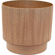 Горщик квітковий пласт. "Осло" d24х21см 6,3л карамель wood,зі вставкою №5709/Алеана/(12)