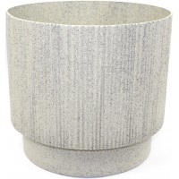 Горщик квітковий пласт. "Осло" d30х27см 14л біла троянда wood,зі вставкою №5716/Алеана/(4)