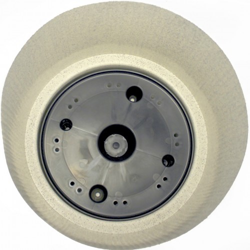 Горщик квітковий пласт. "Осло" d30х27см 14л біла троянда wood,зі вставкою №5716/Алеана/(4)