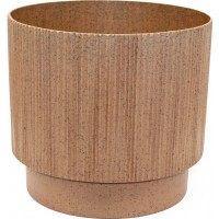 Горщик квітковий пласт. "Осло" d30х27см 14л карамель wood,зі вставкою №5730/Алеана/(4)