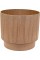 Горщик квітковий пласт. "Осло" d30х27см 14л карамель wood,зі вставкою №5730/Алеана/(4)