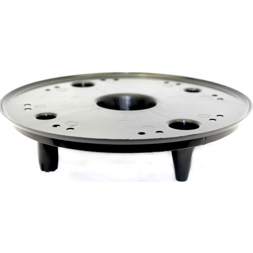 Горщик квітковий пласт. "Осло" d30х27см 14л карамель wood,зі вставкою №5730/Алеана/(4)