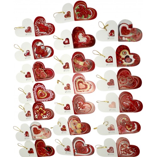 Валентинка 8,5х6см мікс №6059/462028(8)(160)