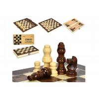 Шахи дерев.,3в1(шашки,нарди),фігури дерев.,в кор-ці,24,4х13х3,5см №A0090(48)