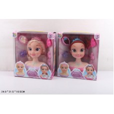 Голова ляльки для зачісок,в кор-ці,21х24х10cм,мікс №L-88-1(24) КІ