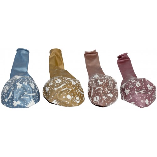 Кулька повітряна латексна перламутрова 10"/26см Новорічний Mirror (50)  