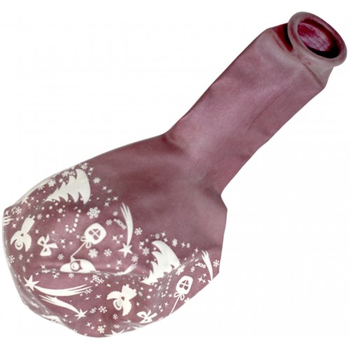 Кулька повітряна латексна перламутрова 10"/26см Новорічний Mirror (50)  