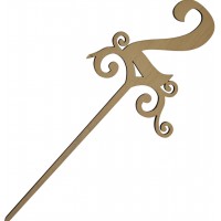 Цифра з ніжкою 24 см 2 фанера (5)