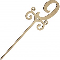 Цифра с ножкой 24 см 9 фанера (5)