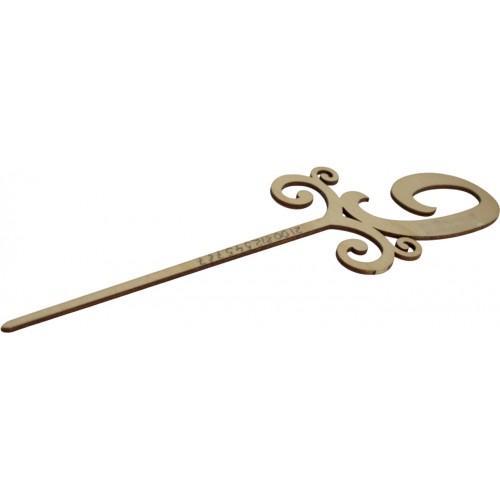 Цифра с ножкой 24 см 9 фанера (5)