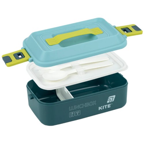 Ланч бокс пласт. "Kite" 1000мл з наповненням,синій №K25-1183-2