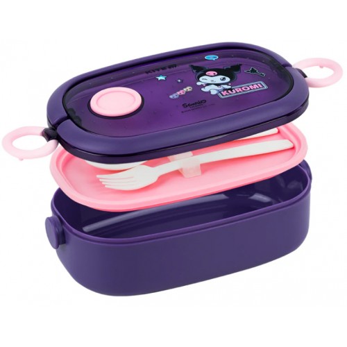 Ланч бокс пласт. "Kite" 900мл Kuromi з наповненням,фіолетовий №HK25-1180