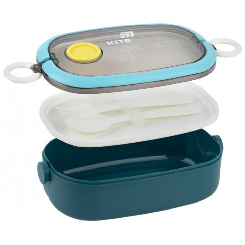 Ланч бокс пласт. "Kite" 900мл з наповненням,бежевий №K25-1180-1