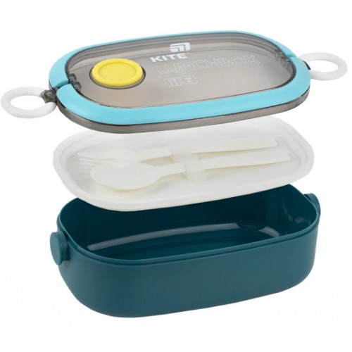 Ланч бокс пласт. "Kite" 900мл з наповненням,синій №K25-1180-2