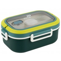 Ланч бокс пласт. "Kite" 1100мл з розділювачем,з наповненням,зелений №K25-1182-3