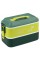 Ланч бокс пласт. "Kite" 2000мл подвійний з наповненням,зелений №K25-1184-3